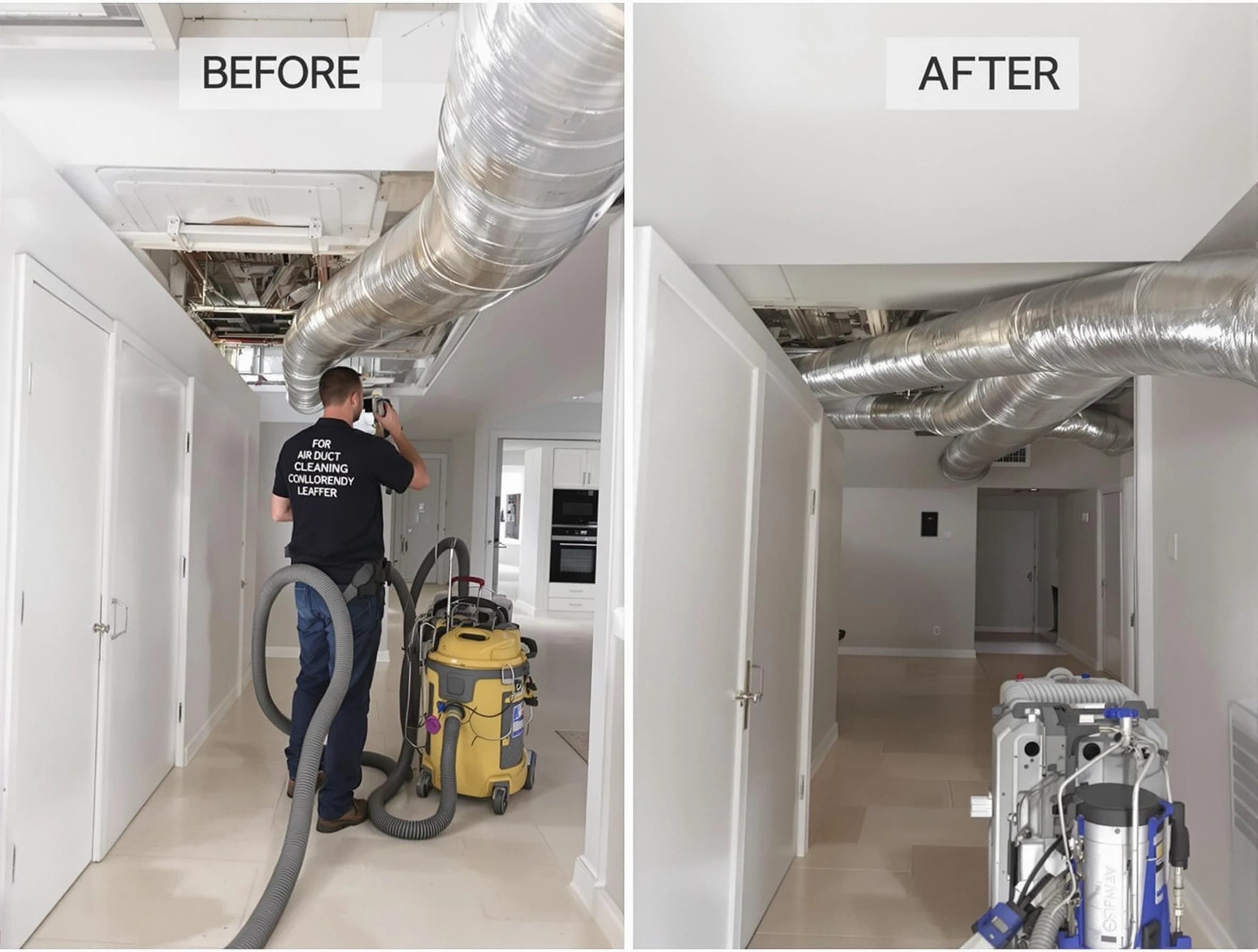 Highland Lakes Air Duct Cleaning professional performing thorough air duct cleaning in Highland Lakes