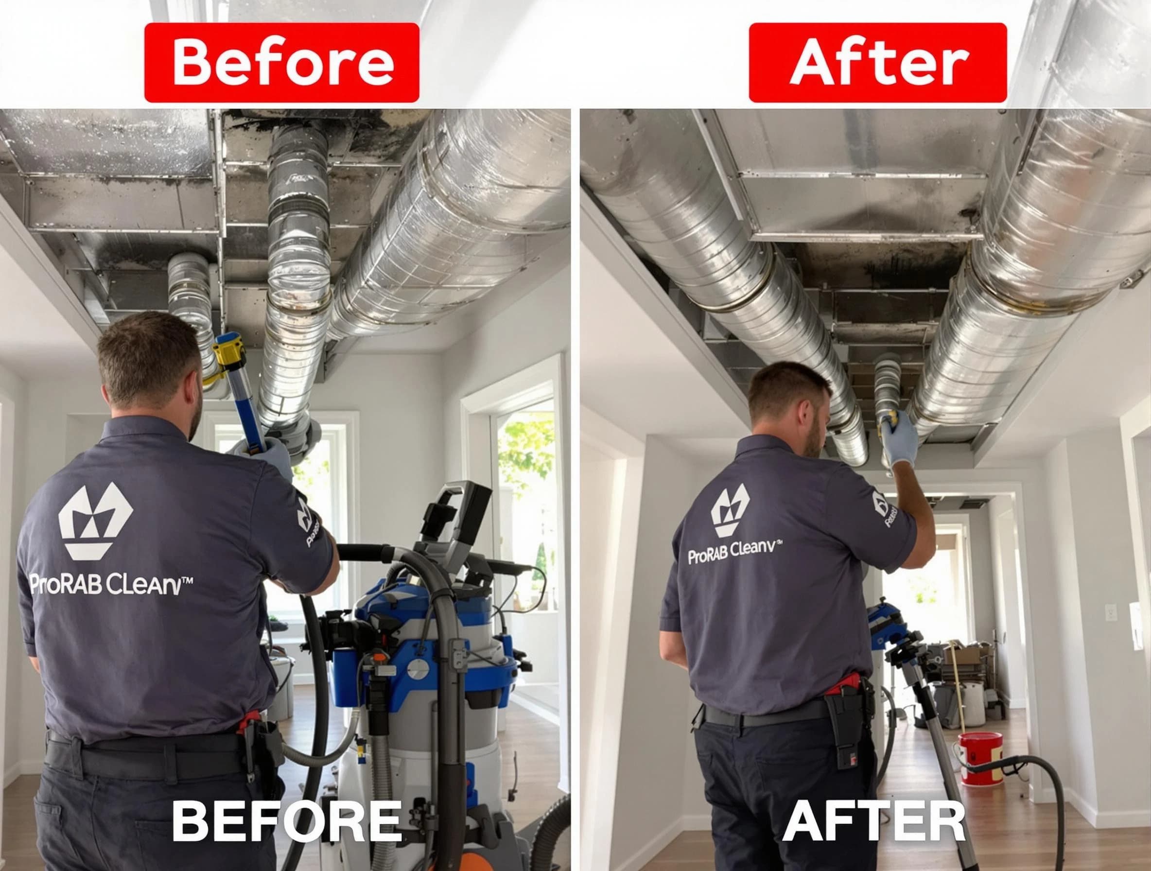 Highland Lakes Air Duct Cleaning expert performing thorough residential duct cleaning in a Highland Lakes home