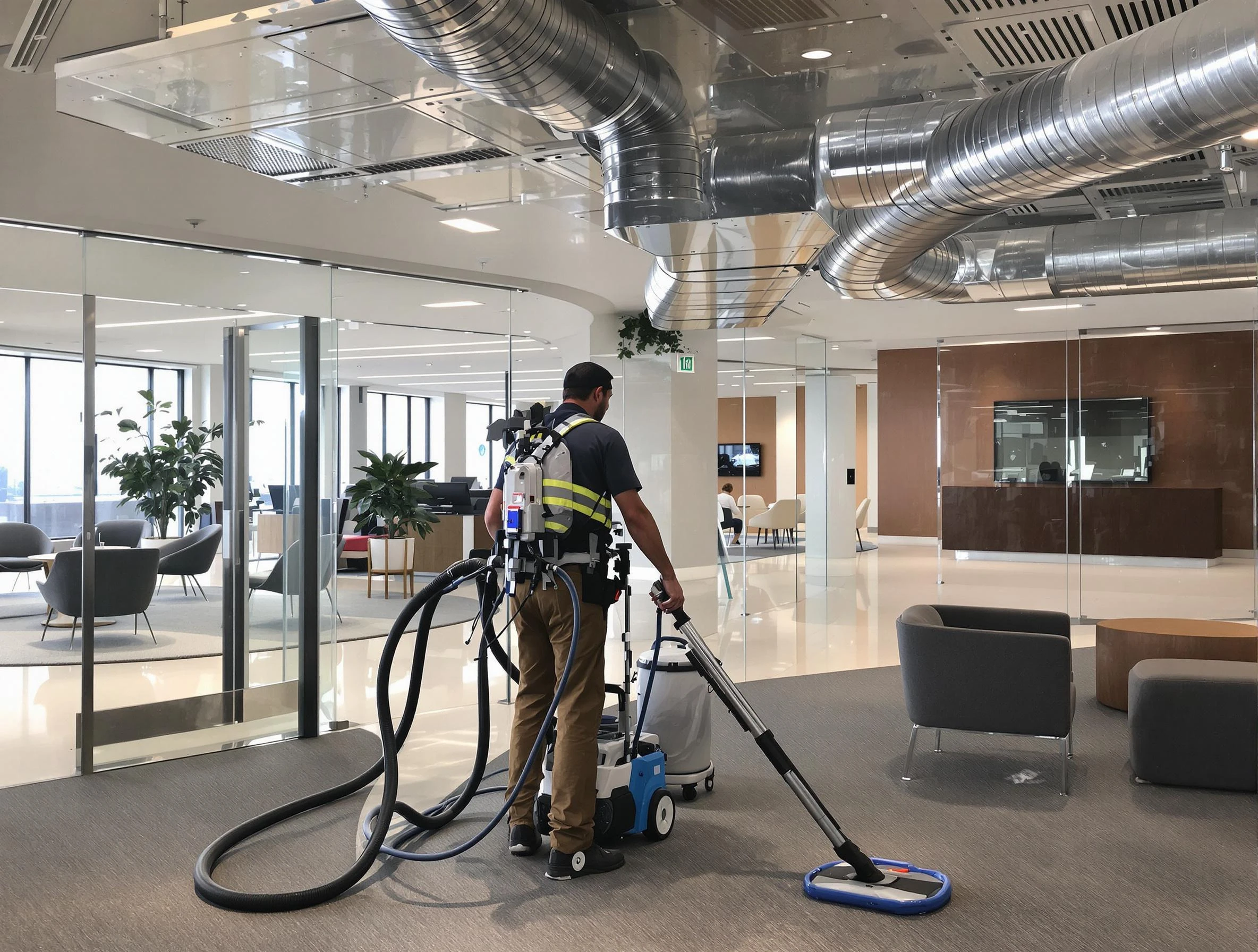 Commercial duct cleaning service by Highland Lakes Air Duct Cleaning in Highland Lakes