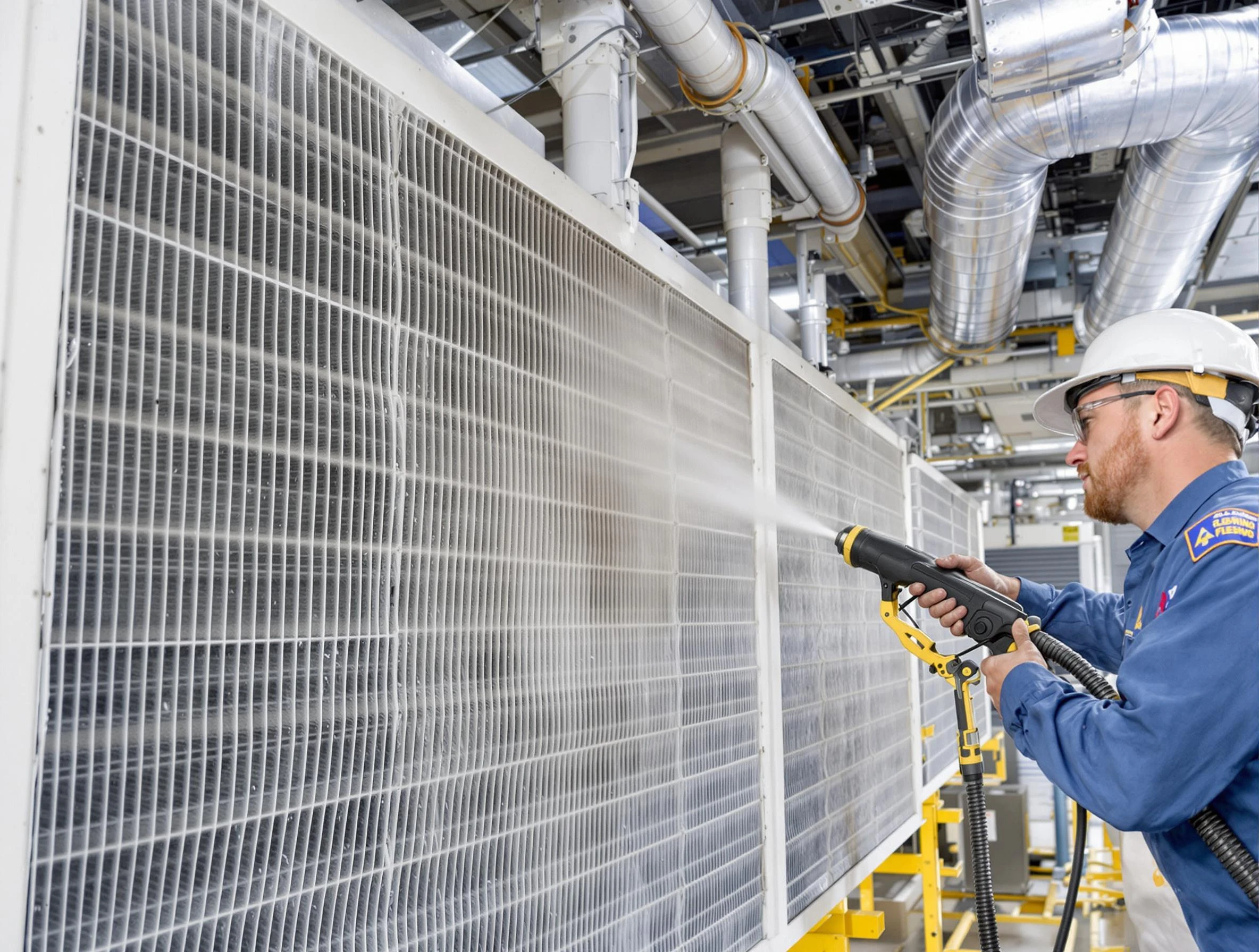 Professional commercial coil cleaning by Highland Lakes Air Duct Cleaning in Highland Lakes